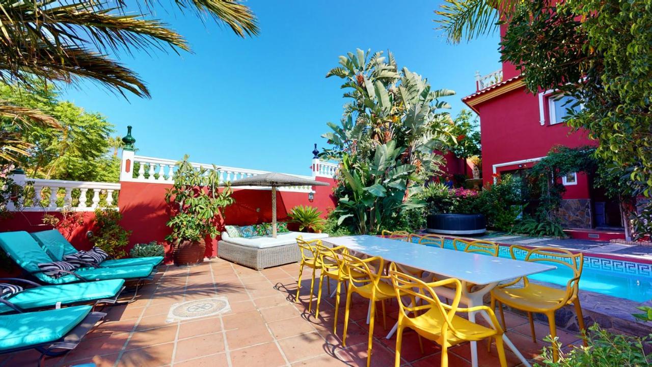 Majestic Villa By The Beach Heated Private Pool & Jacuzzi ベナルマデナ エクステリア 写真